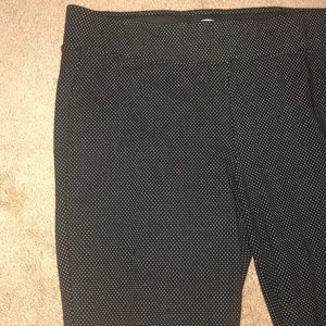 Old Navy Black Leggings with White Dots